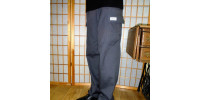 Pantalon taille élastique pour hommes, poches style cargo à rabats